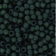 Toho seed beads 8/0 round Transparent-Frosted Olivine - TR-08-940F